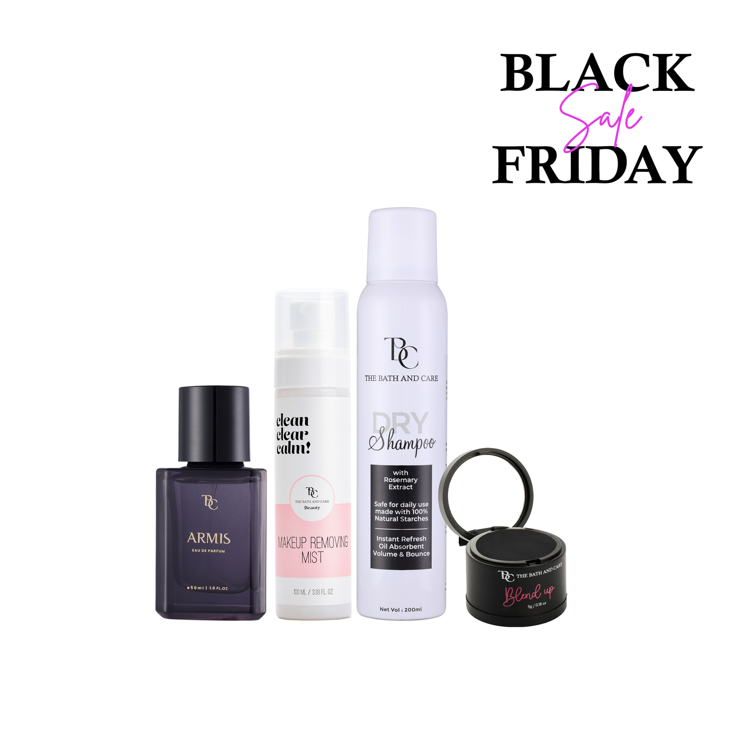 Dry shampoo + Black Hair Mud + Makeup Removing Mist + Armis (BFS) The Bath and Care