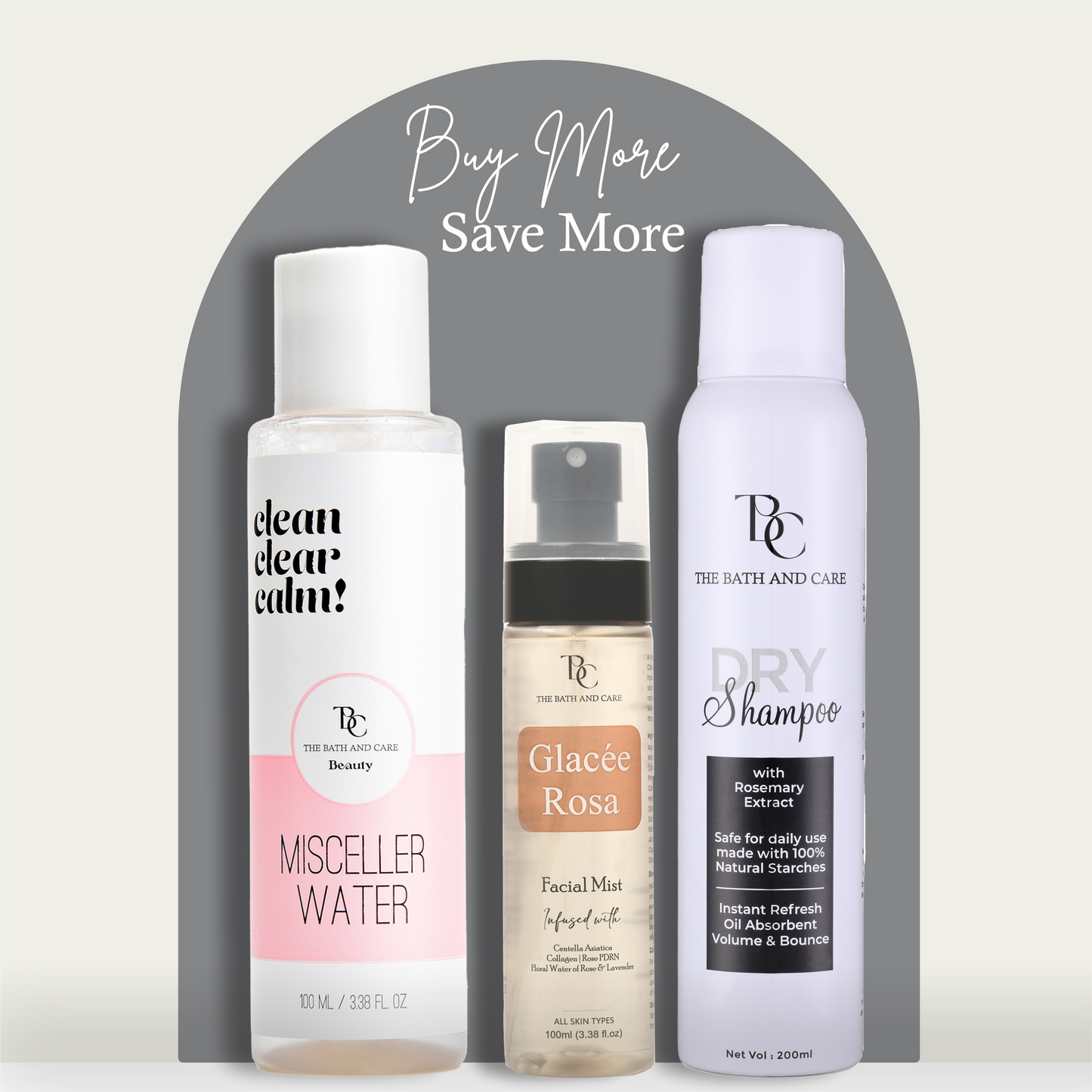 Dry Shampoo+ Glacee Rose + Micellar Water The Bath and Care