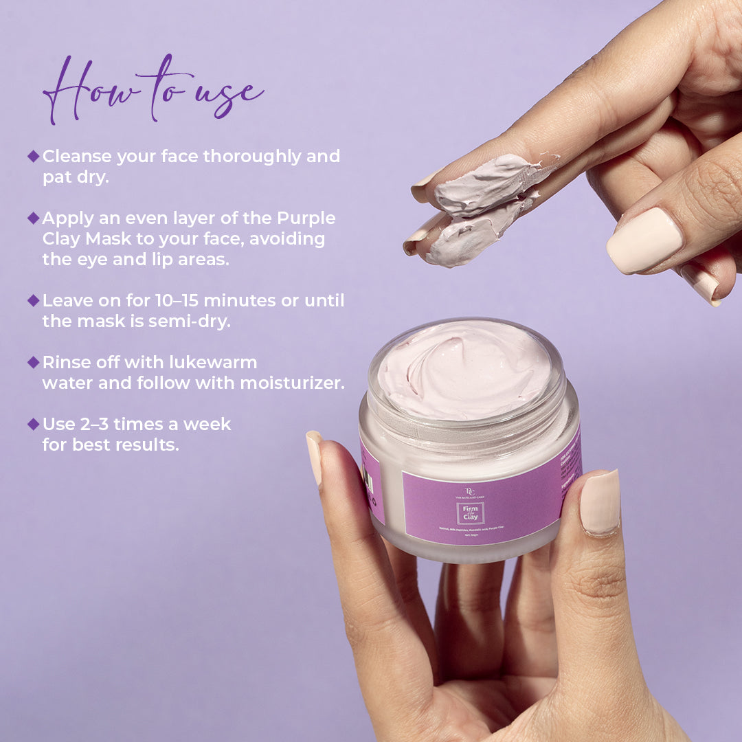 Purple Clay Mask - Anti Ageing Face Mask The Bath and Care