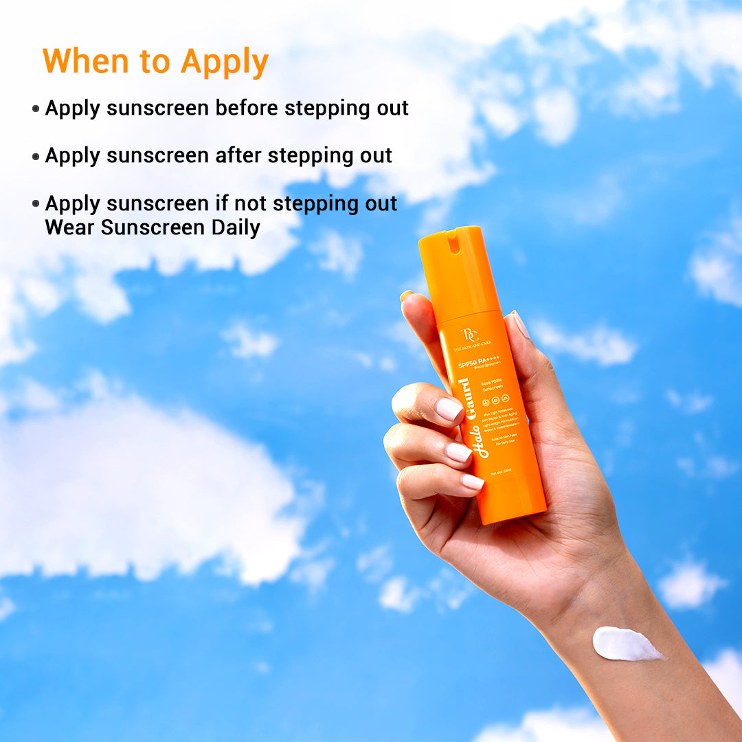 Halo Guard Hydrating Sunscreen Broad Spectrum SPF 50 PA++++ The Bath and Care