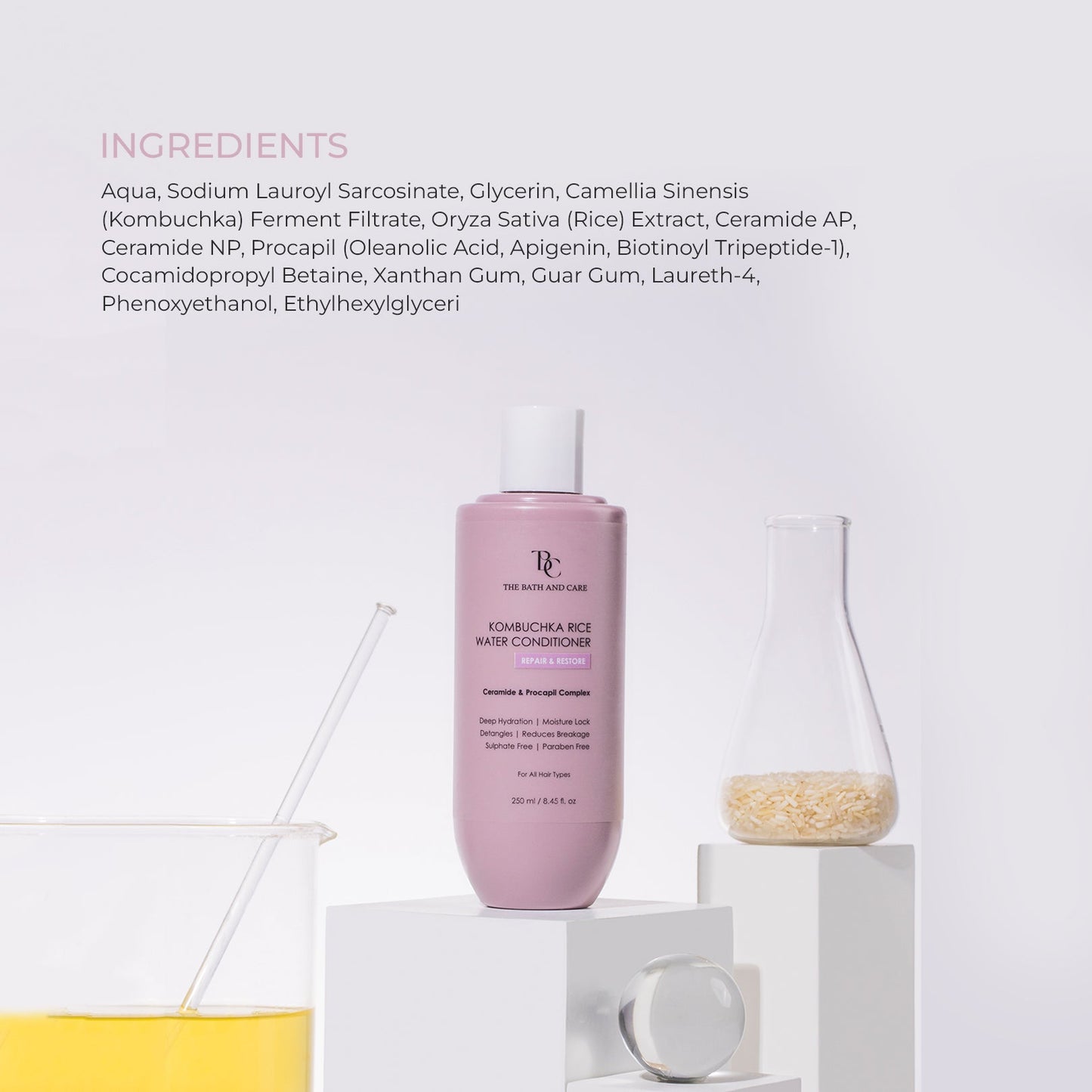 KOMBUCHKA RICE WATER SHAMPOO – REPAIR & RESTORE The Bath and Care