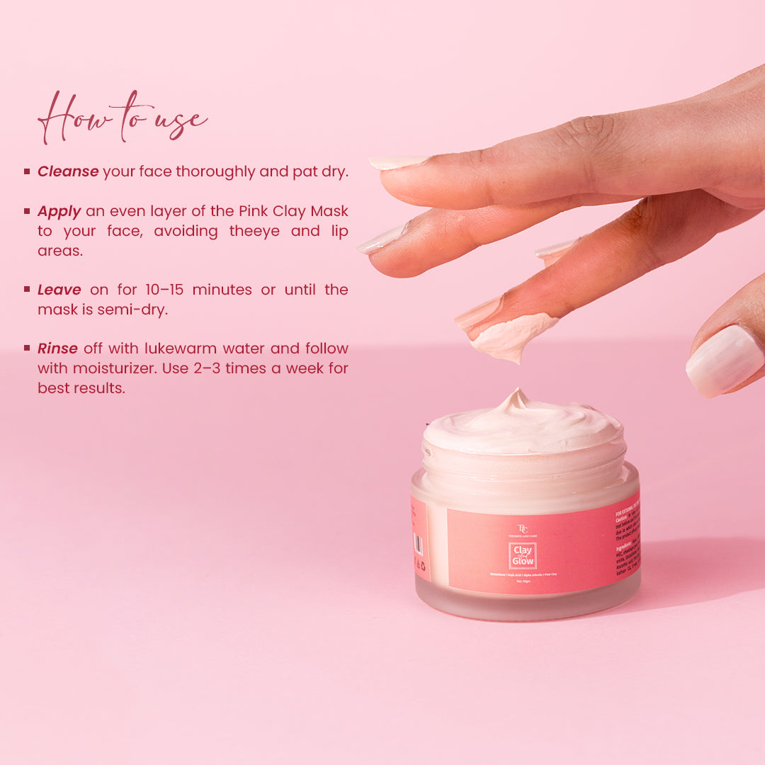 Pink Clay Mask - D Tan Face Mask The Bath and Care