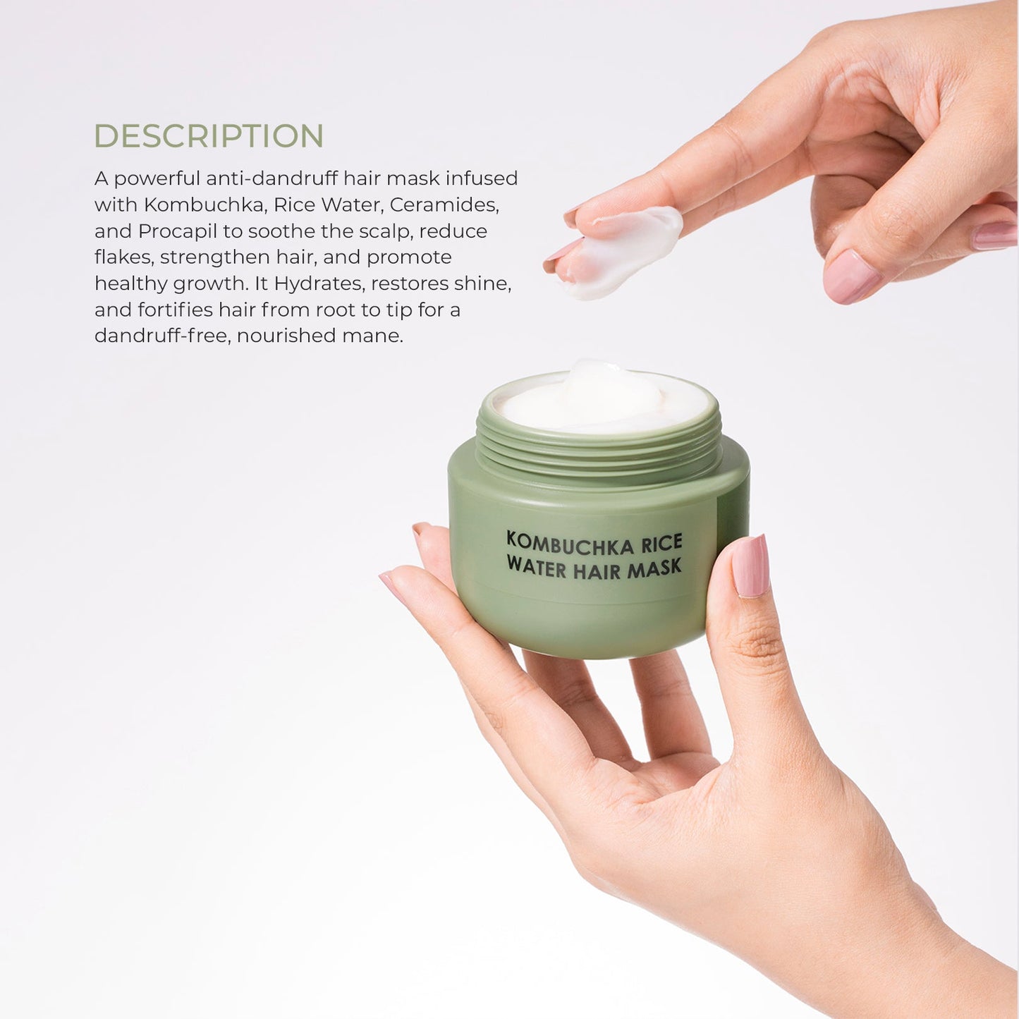 KOMBUCHKA RICE WATER HAIR MASK - DEFEND AND CONTROL The Bath and Care