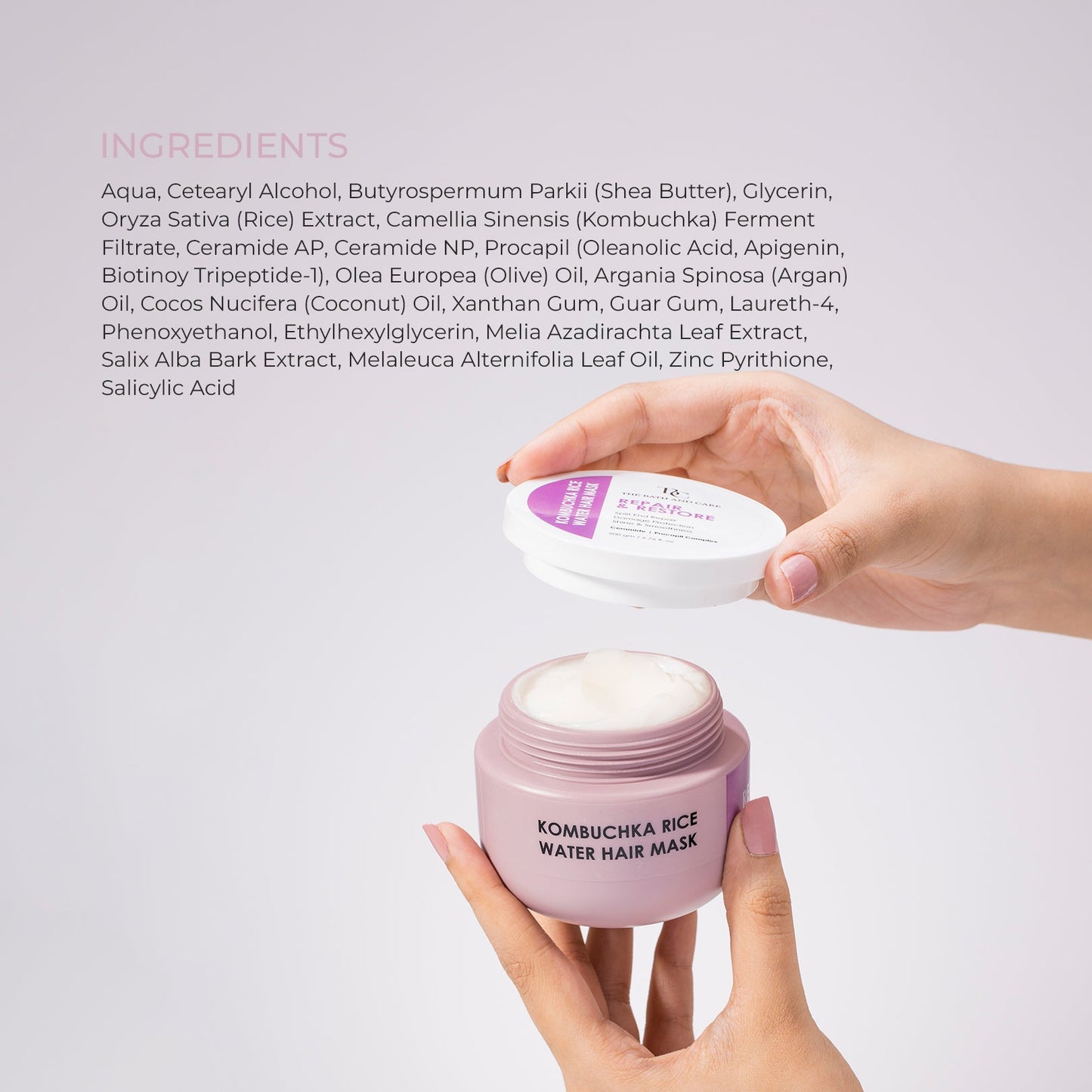 KOMBUCHKA RICE WATER HAIR MASK – REPAIR & RESTORE The Bath and Care