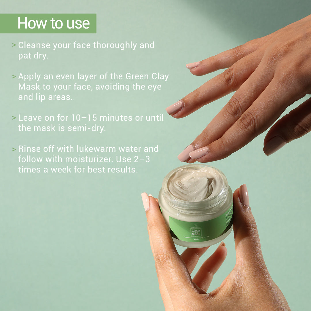 Green Clay Mask - Anti Acne Face Mask The Bath and Care