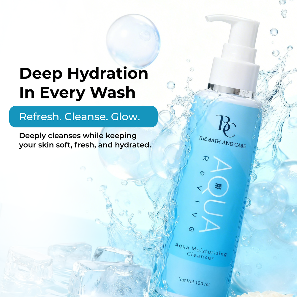 Moisturizing Face Wash & Cleanser With Hyaluronic Acid - Aqua Revive The Bath And Care