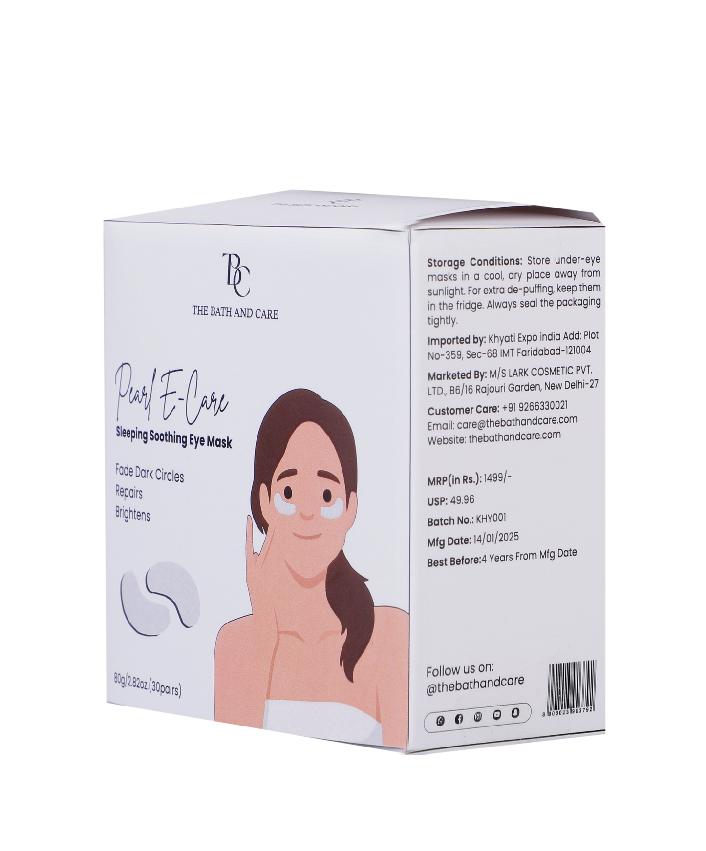 Under Eye Patches - Gold E-Care The Bath and Care