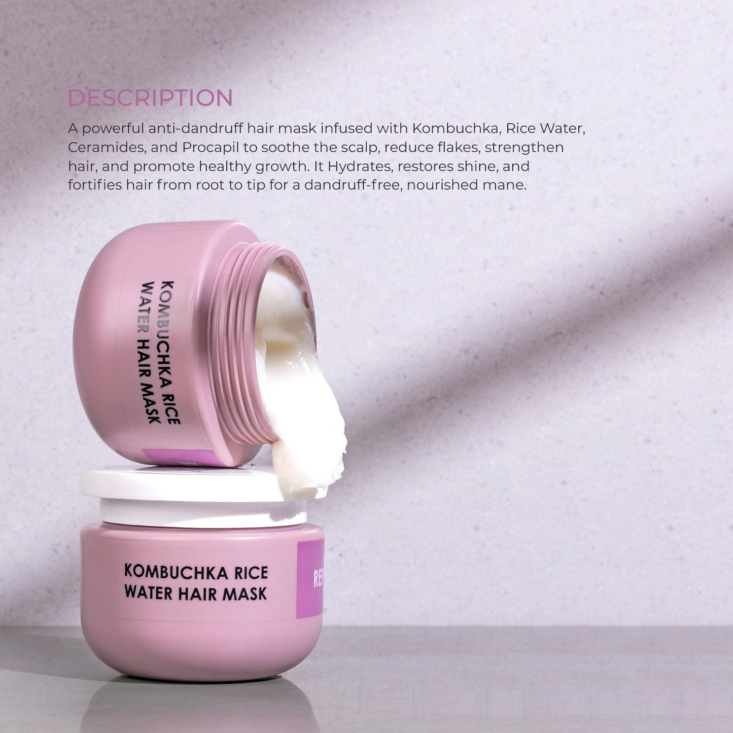 KOMBUCHKA RICE WATER HAIR MASK – REPAIR & RESTORE The Bath and Care