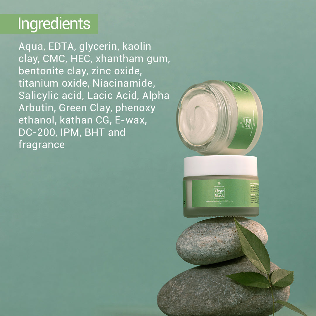 Green Clay Mask - Anti Acne Face Mask The Bath and Care
