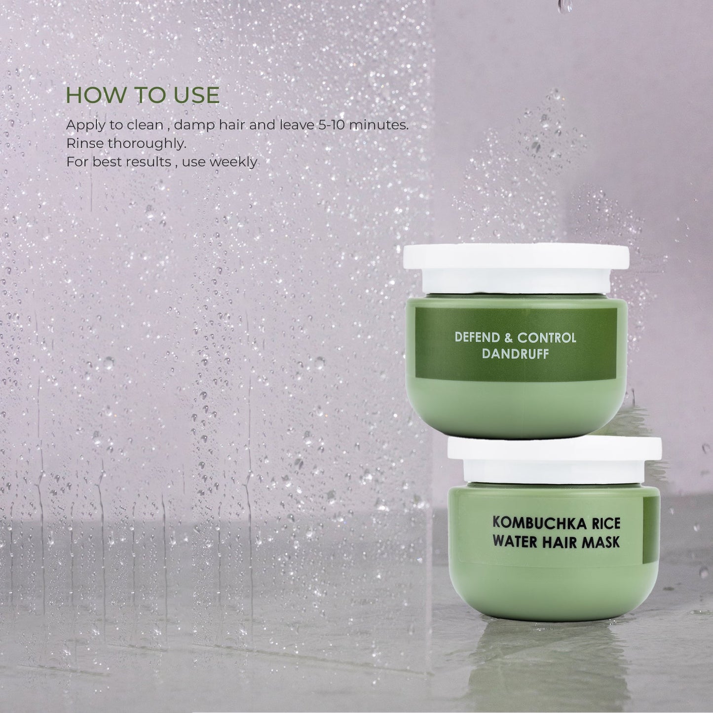 KOMBUCHKA RICE WATER HAIR MASK - DEFEND AND CONTROL The Bath and Care