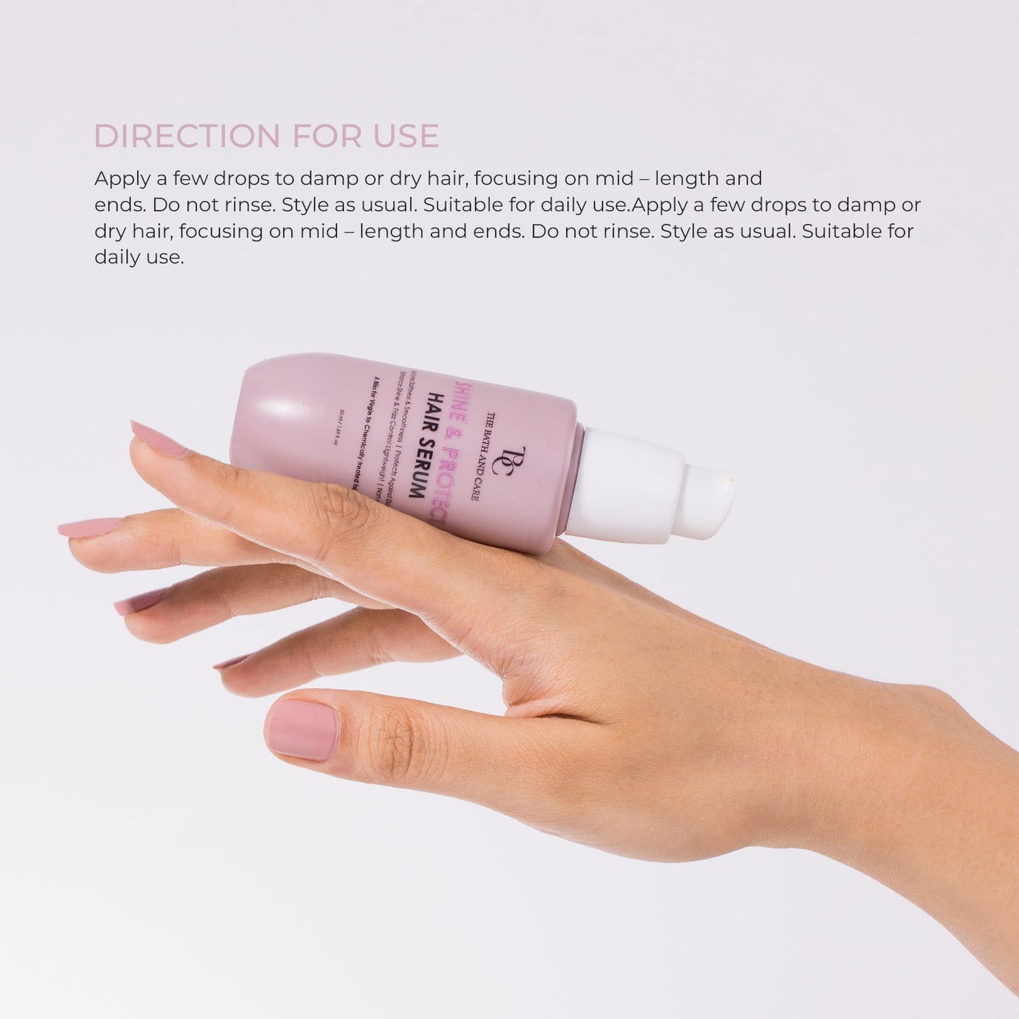 SHINE AND PROTECT HAIR SERUM The Bath and Care