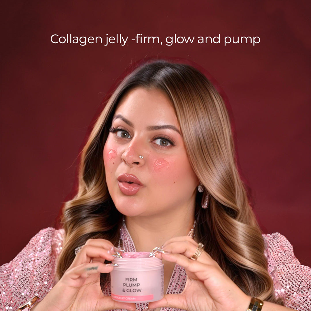 Combo of collagen jelly and sunscreen The Bath and Care