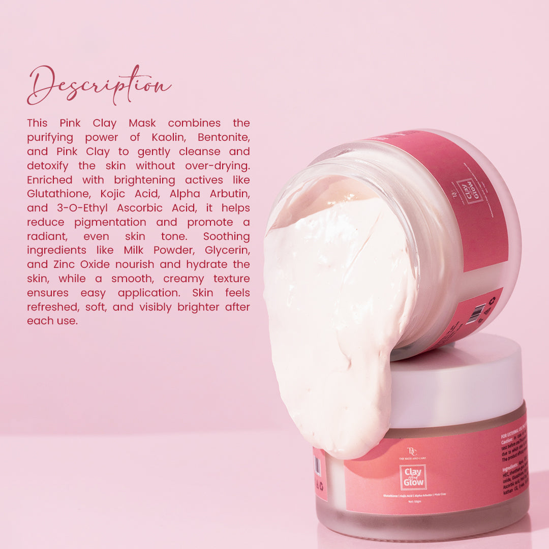 Pink Clay Mask - D Tan Face Mask The Bath and Care