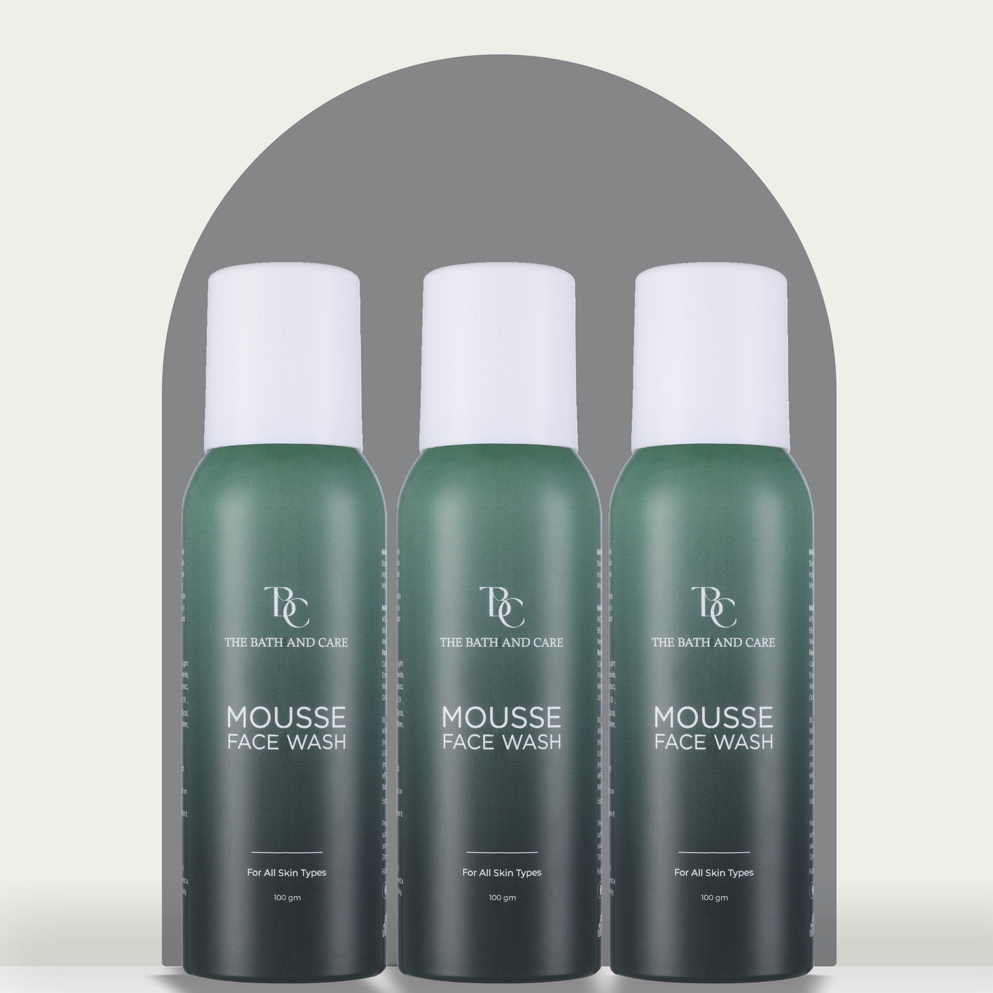 Pack of 3 Mousse Face Wash The Bath and Care