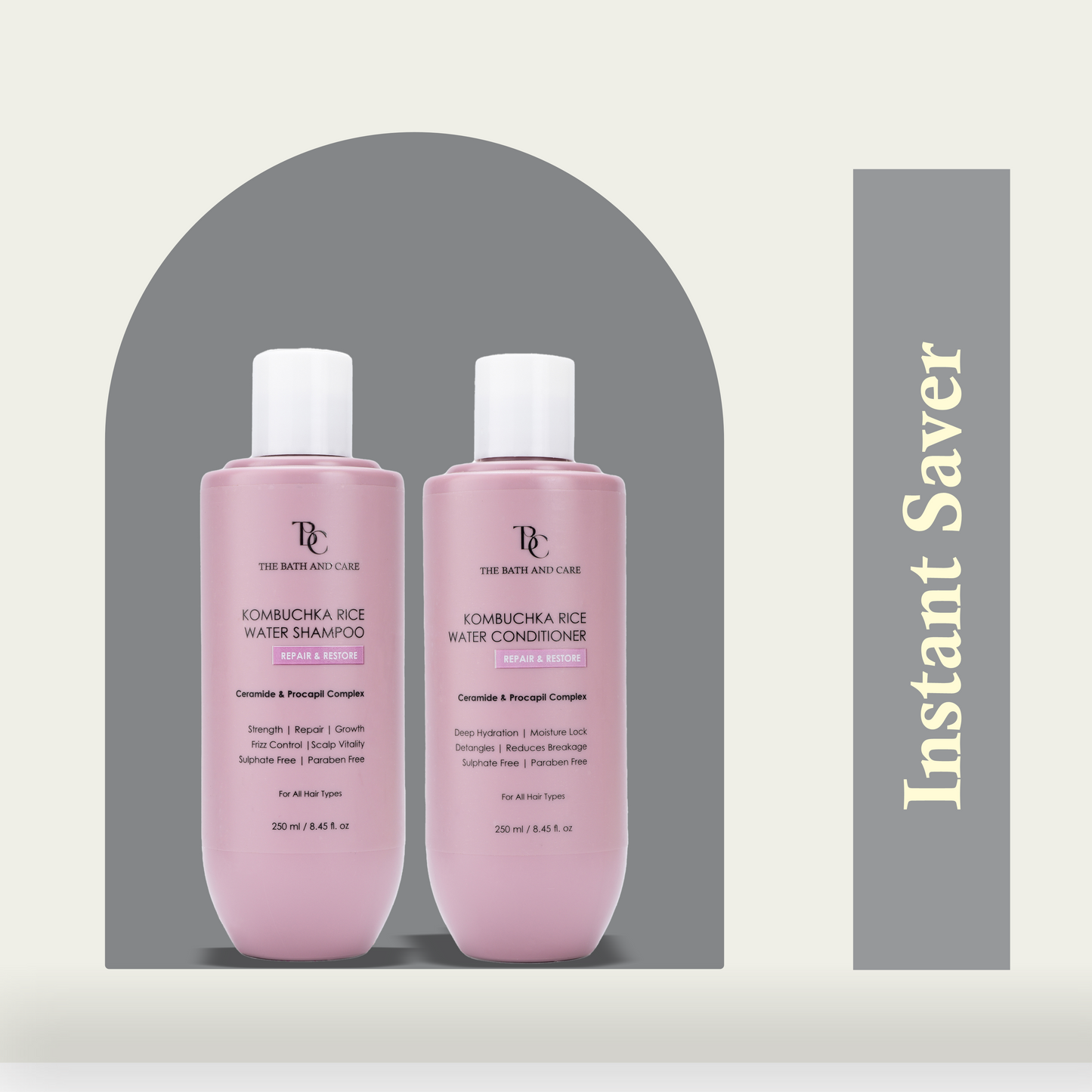 COMBO OF KOMBUCHKA RICE WATER SHAMPOO & CONDITIONER – REPAIR & RESTORE The Bath and Care