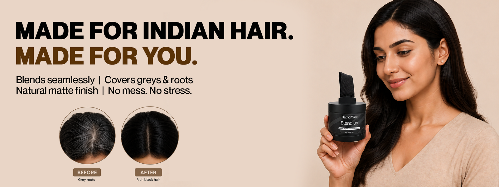 Blend Up Hair Root Touch-Up Powder for Grey Coverage