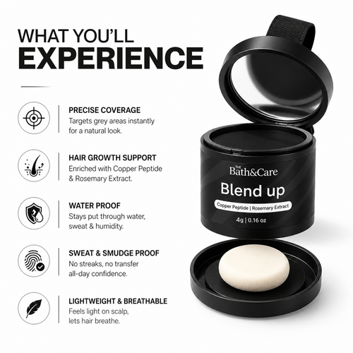 Blend Up Hair Root Touch-Up Powder for Grey Coverage The Bath and Care