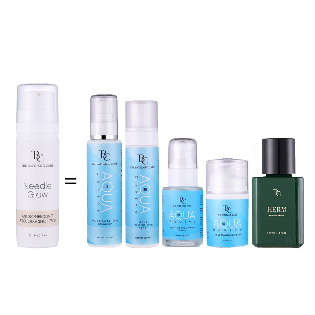 Buy Needle Glow & Get Entire Aqua Revive Range and Herm Perfume FREE The Bath and Care