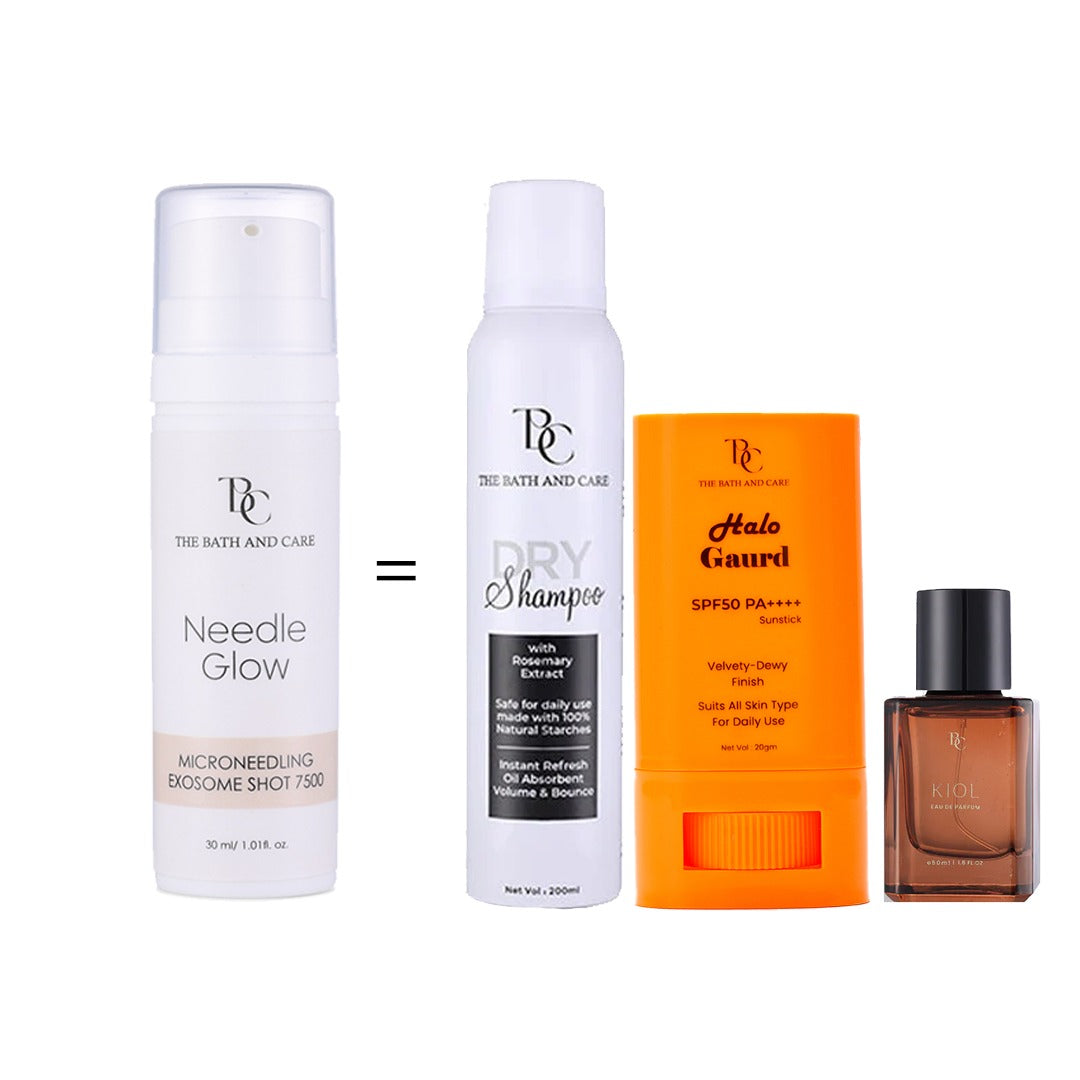 Buy Needle Glow & Get Dry Shampoo & Halo Guard Sunstick & Kiol Perfume FREE The Bath and Care