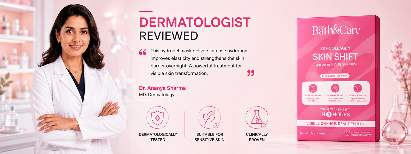 Bio-Collagen Real Deep Hydrogel Mask for Hydration & Firmness