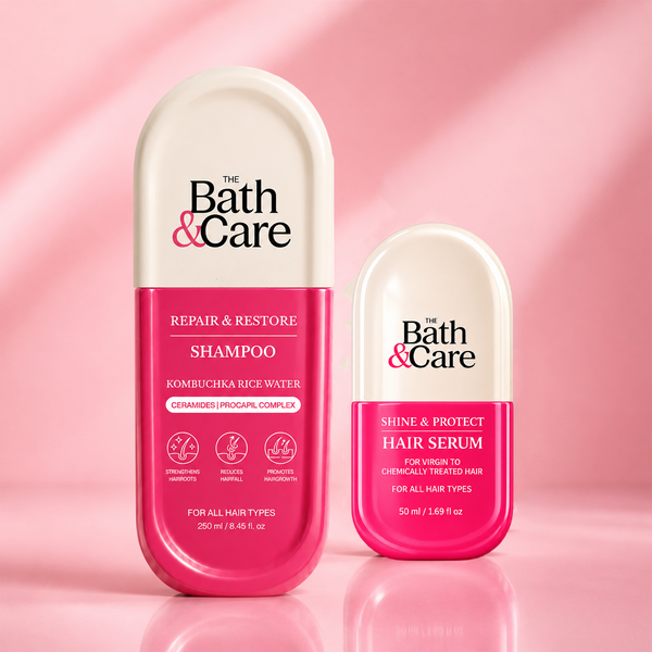 KOMBUCHKA RICE WATER REPAIR & RESTORE Hair Shampoo + Serum The Bath and Care