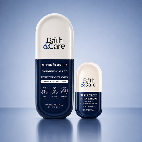 KOMBUCHKA RICE WATER DEFEND AND CONTROL Hair Shampoo + Hair Serum The Bath and Care