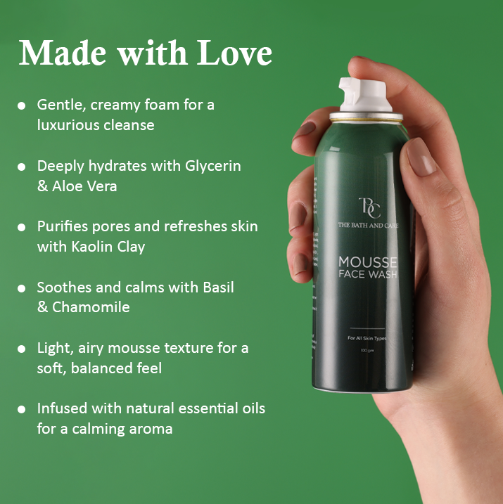 Mousse Face Wash The Bath and Care