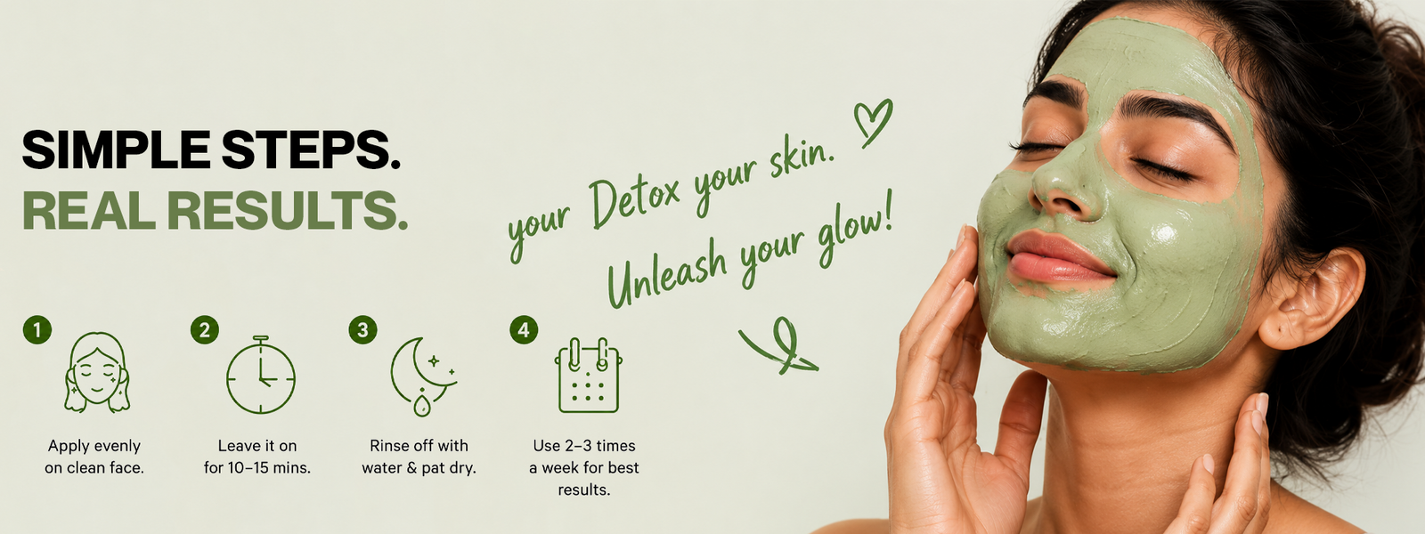 Clear Earth Glow Green Clay Anti-Acne Face Mask