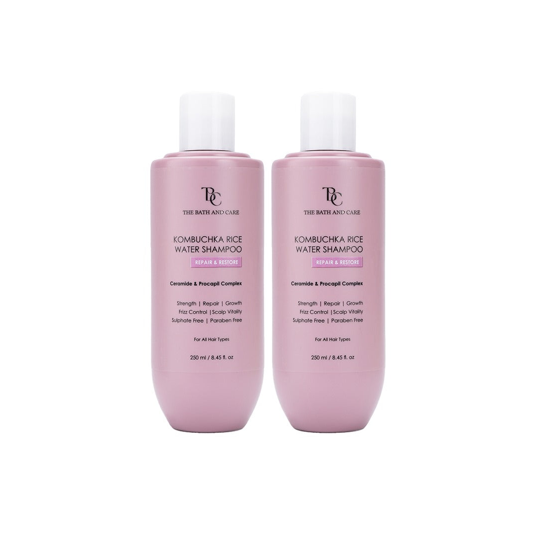 KOMBUCHKA RICE WATER SHAMPOO - REPAIR & RESTORE Pack Of 2 The Bath and Care