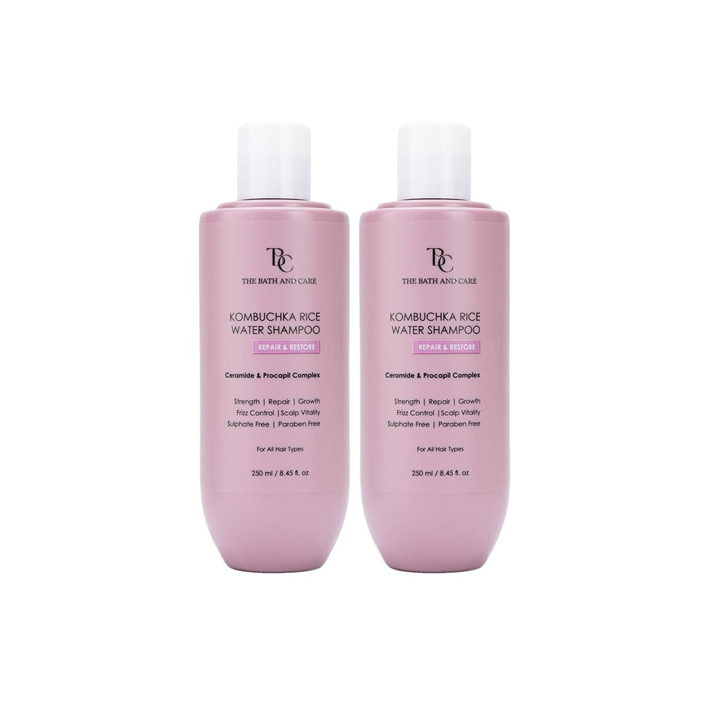 KOMBUCHKA RICE WATER SHAMPOO - REPAIR & RESTORE Pack Of 2 The Bath and Care