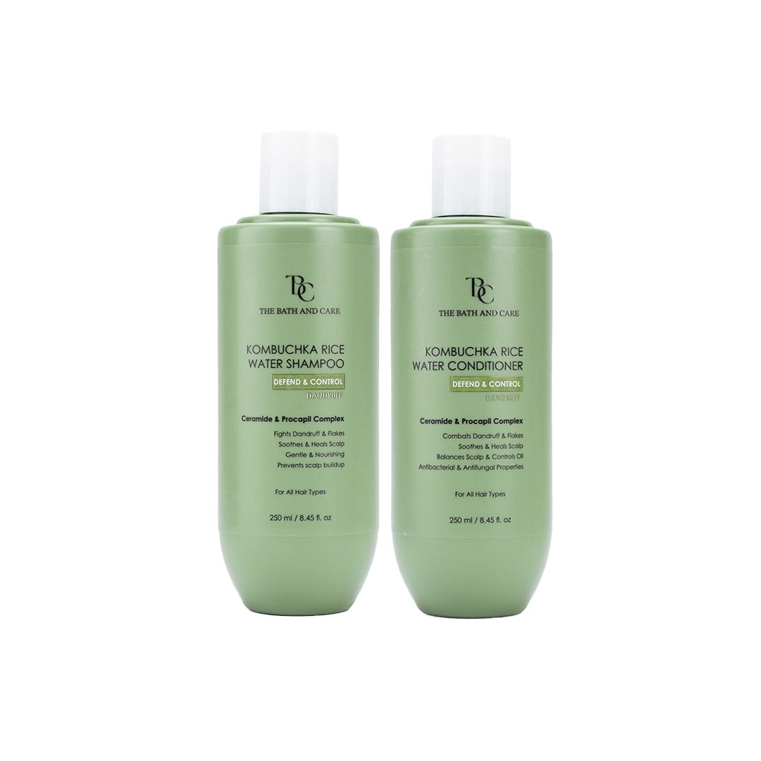 DEFEND AND CONTROL Hair Shampoo + DEFEND AND CONTROL Hair Conditioner The Bath and Care