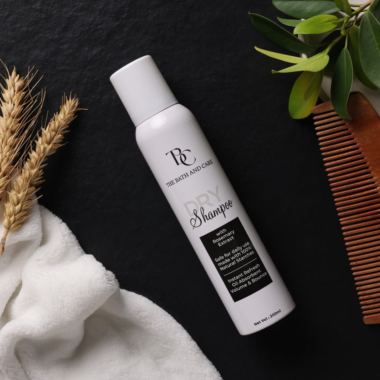 Dry Shampoo | Water less Hair Cleanser with Rosemary Extracts | Eliminates Oil & Grease | Refreshing & Volumizing | Ideal for All Hair Types | For Women & Men