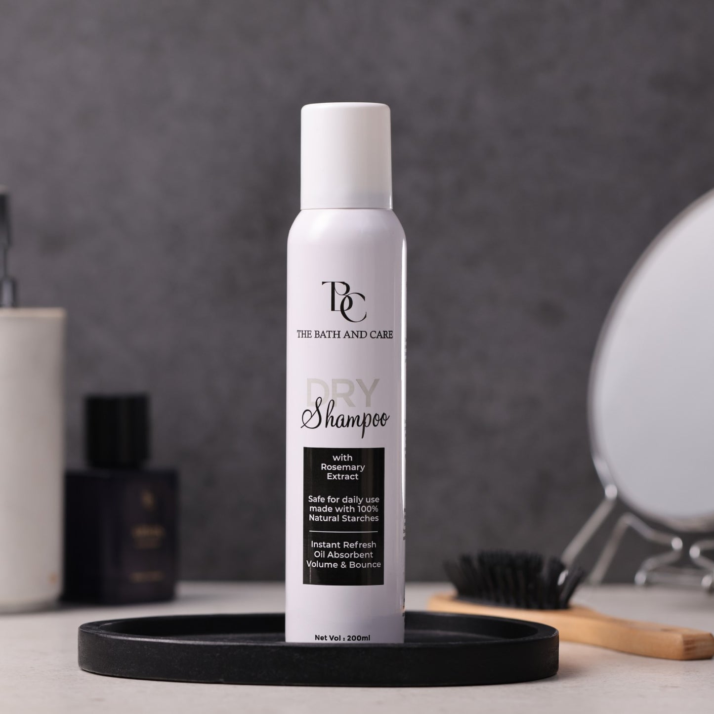 Dry Shampoo | Water less Hair Cleanser with Rosemary Extracts | Eliminates Oil & Grease | Refreshing & Volumizing | Ideal for All Hair Types | For Women & Men