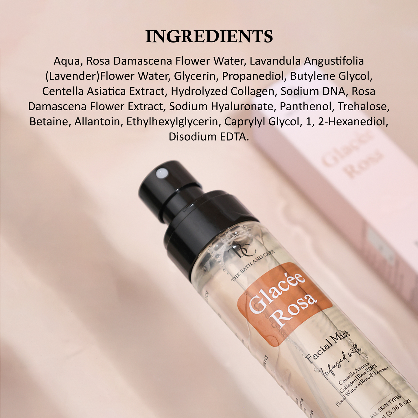 Glacee Rose - Facial Mist - Toner The Bath and Care