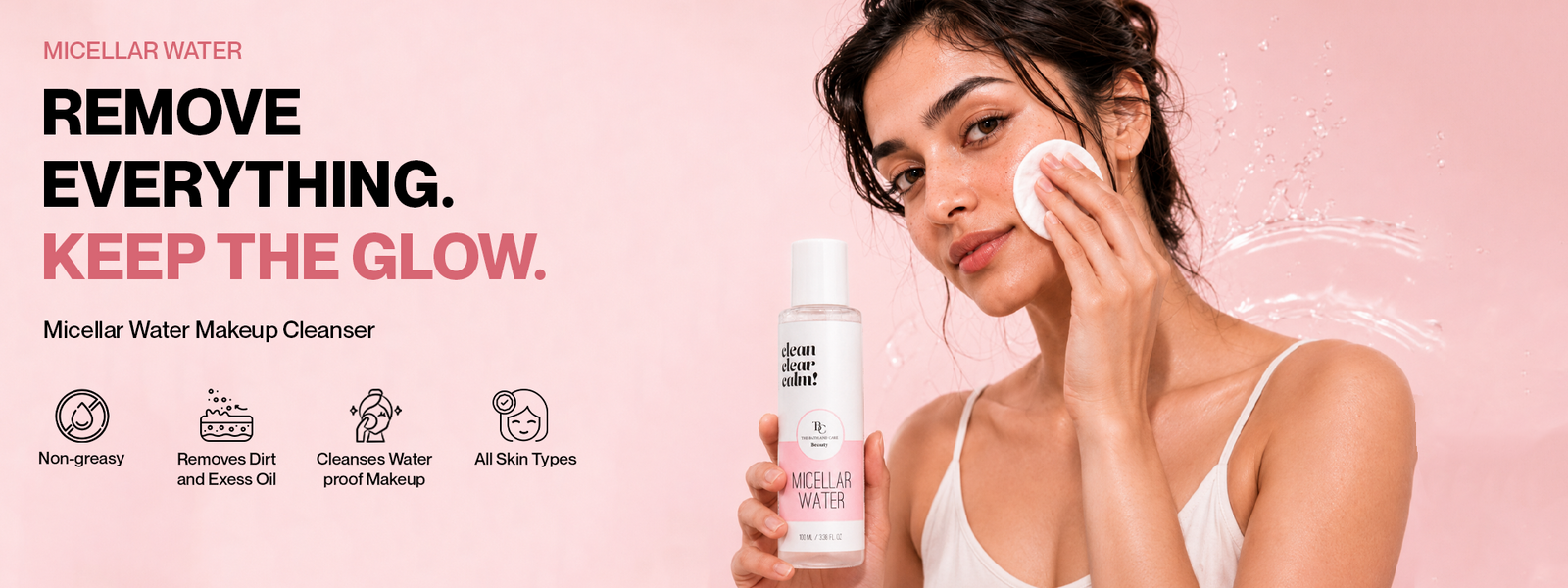 Micellar Cleansing Water for Makeup & Daily Impurities