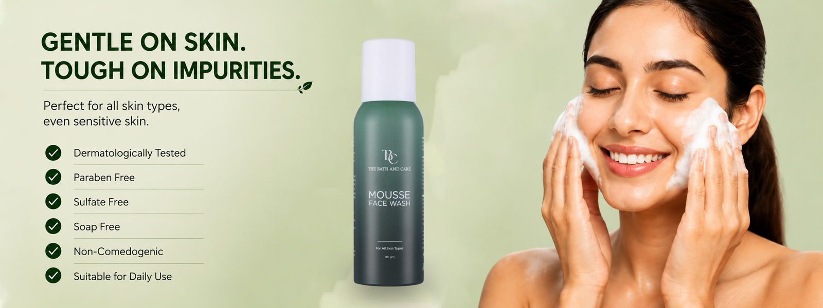 Mousse Face Wash with Kaolin & Chamomile