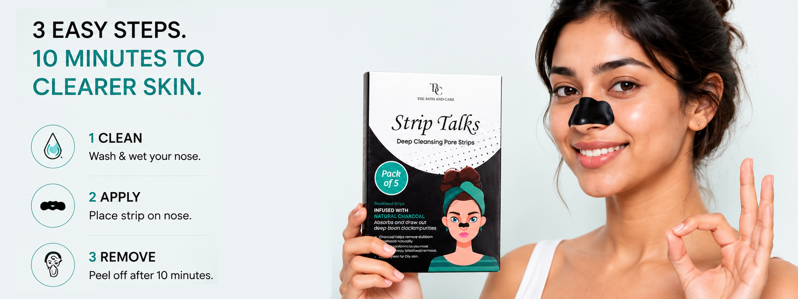 Strip Talks Charcoal Nose Strips for Blackhead Removal