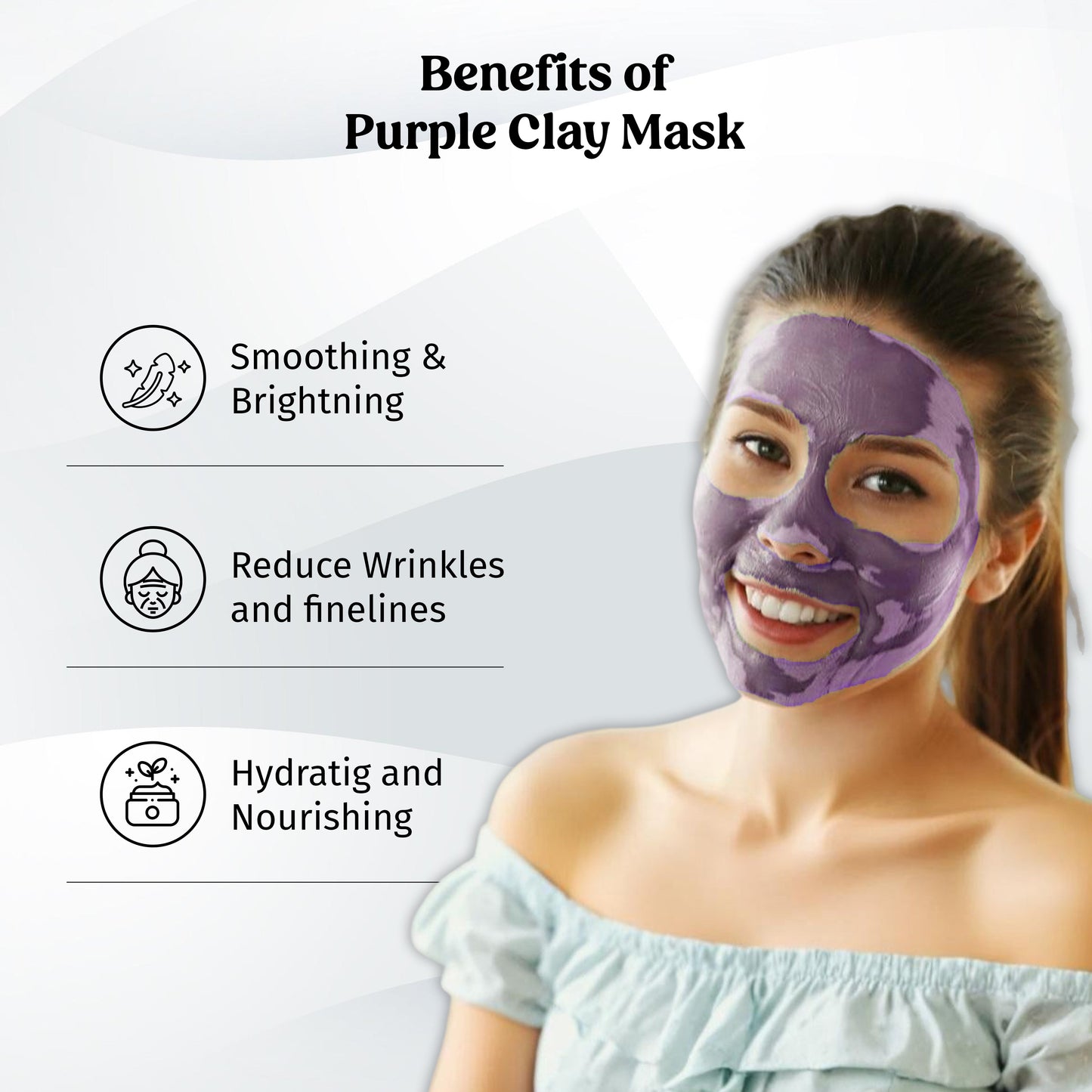 Purple Clay Mask - Anti Ageing Face Mask The Bath and Care