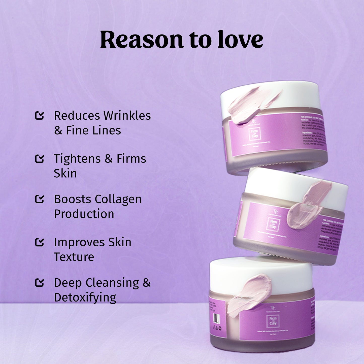 Purple Clay Mask - Anti Ageing Face Mask The Bath and Care
