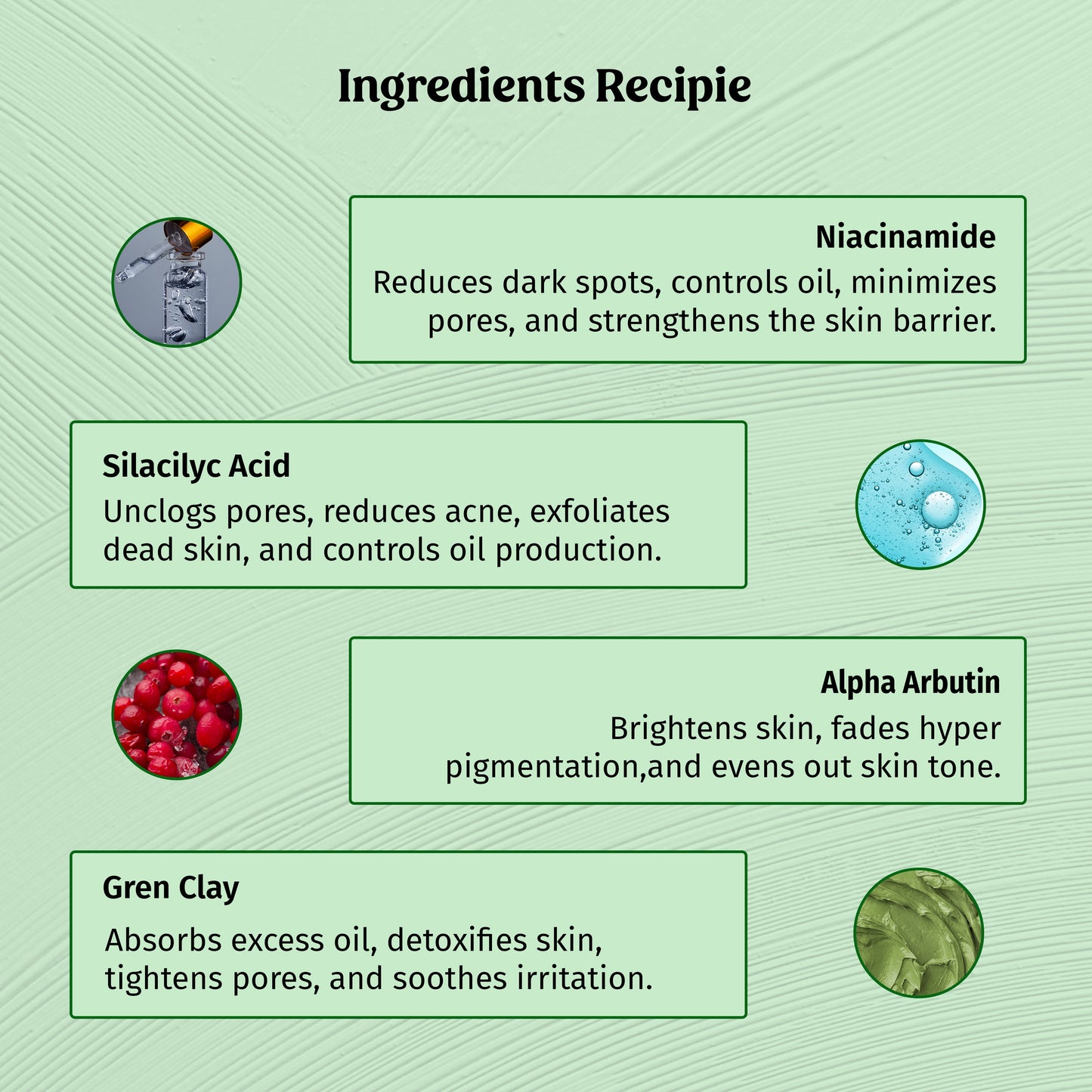 Green Clay Mask - Anti Acne Face Mask The Bath and Care