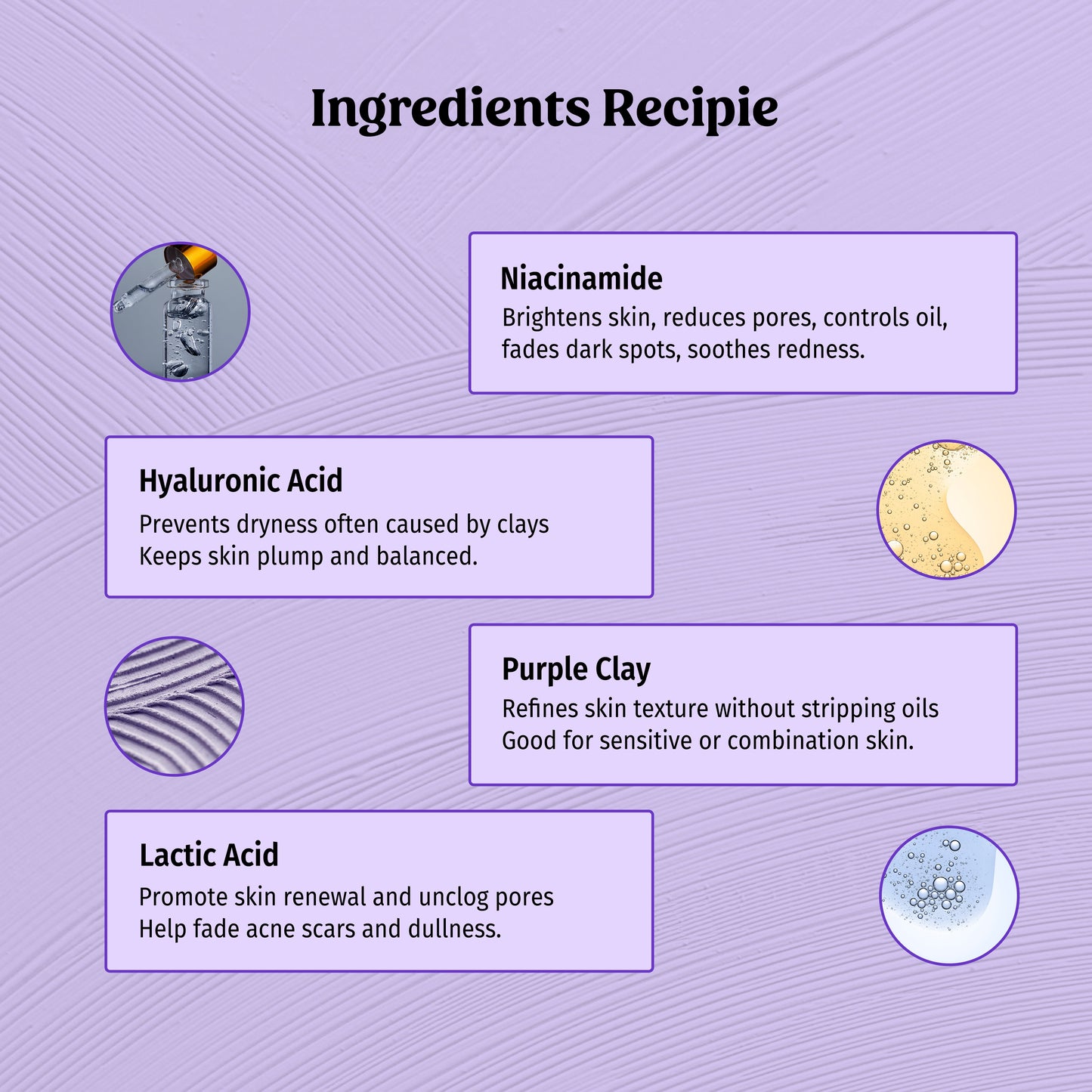 Purple Clay Mask - Anti Ageing Face Mask The Bath and Care