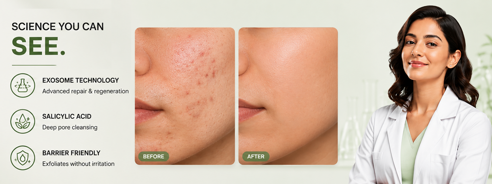 Reedle Glow Exfoliating Face Scrub with BHA