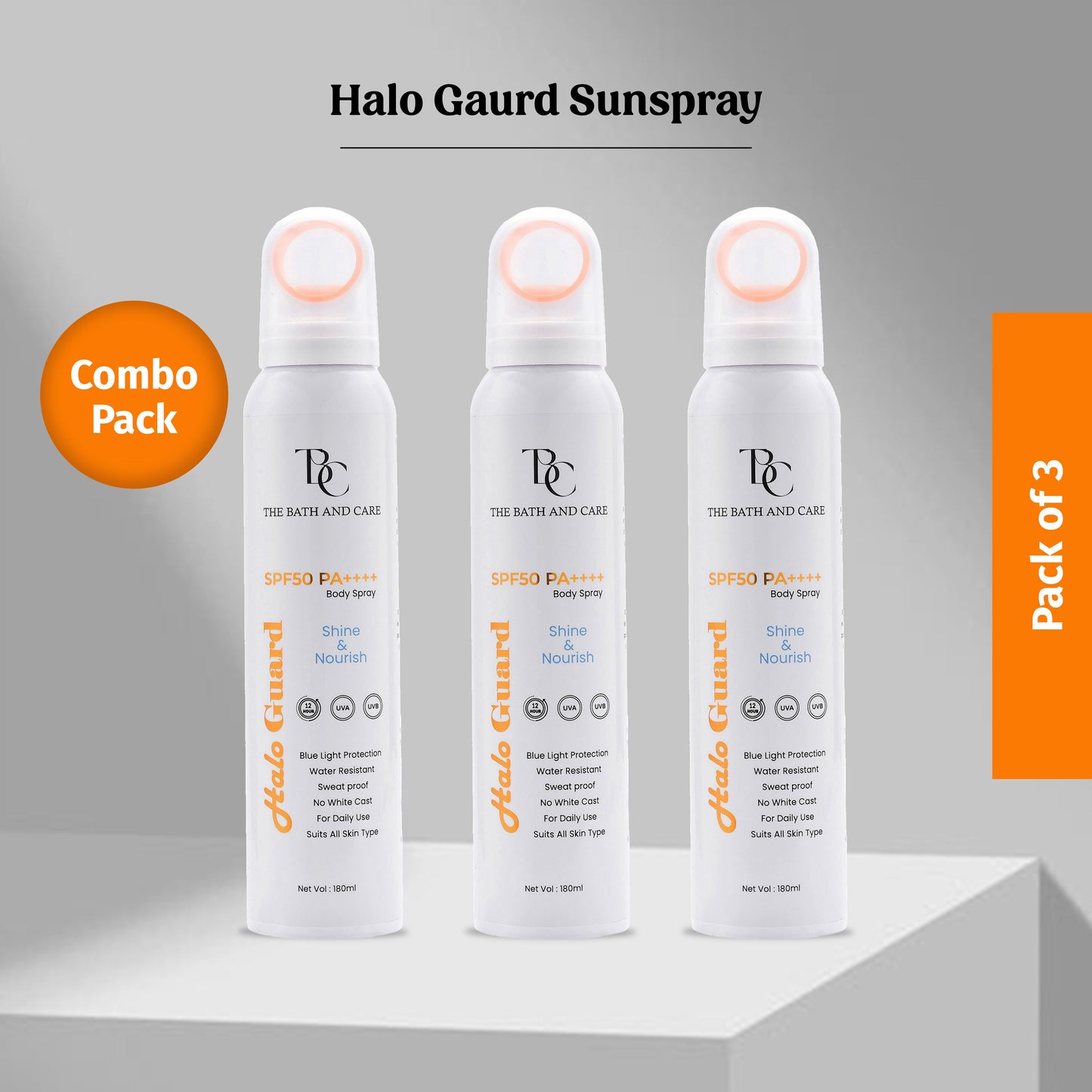 Pack of 3 Halo Guard - Sunspry The Bath and Care