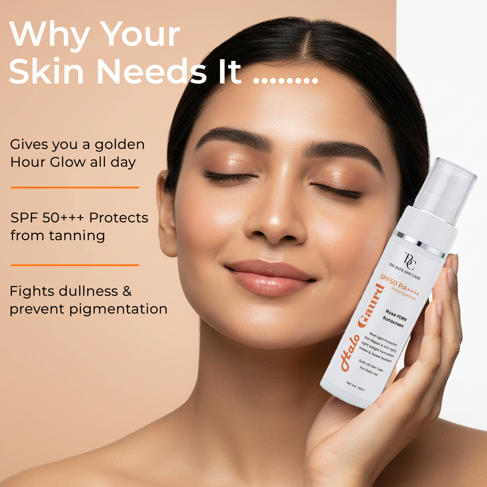 Halo Gaurd Hydrating Sunscreen Broad Spectrum SPF 50 PA++++ The Bath and Care
