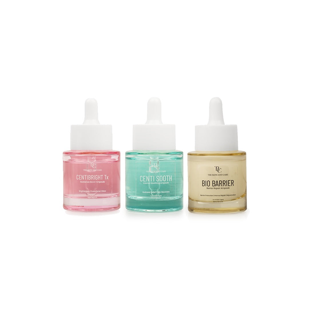 BARRIER REPAIR + RADIANCE BOOST + INTENSE SOOTHING AMPOULE The Bath and Care