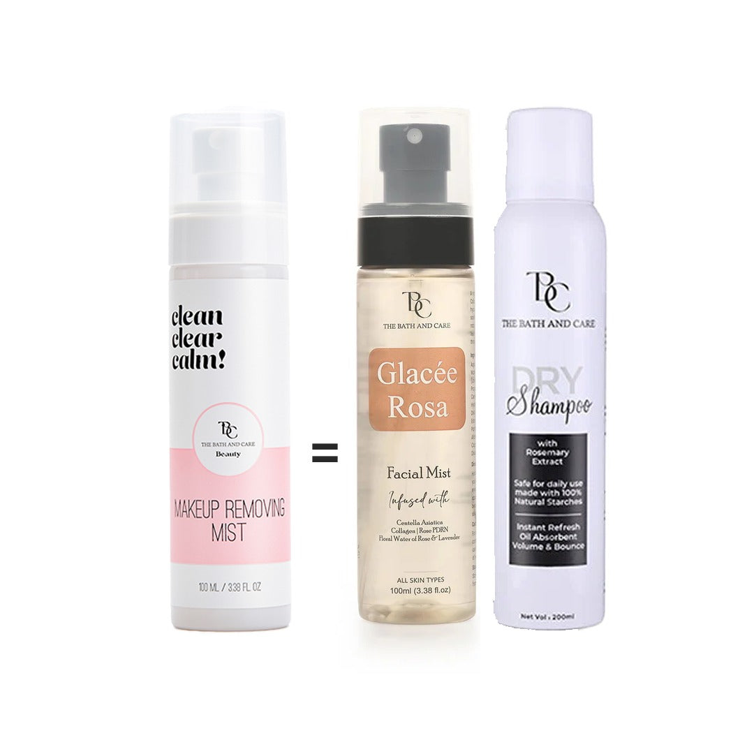 Dry Shampoo+ Glacee Rose + Makeup Remover Mist The Bath and Care
