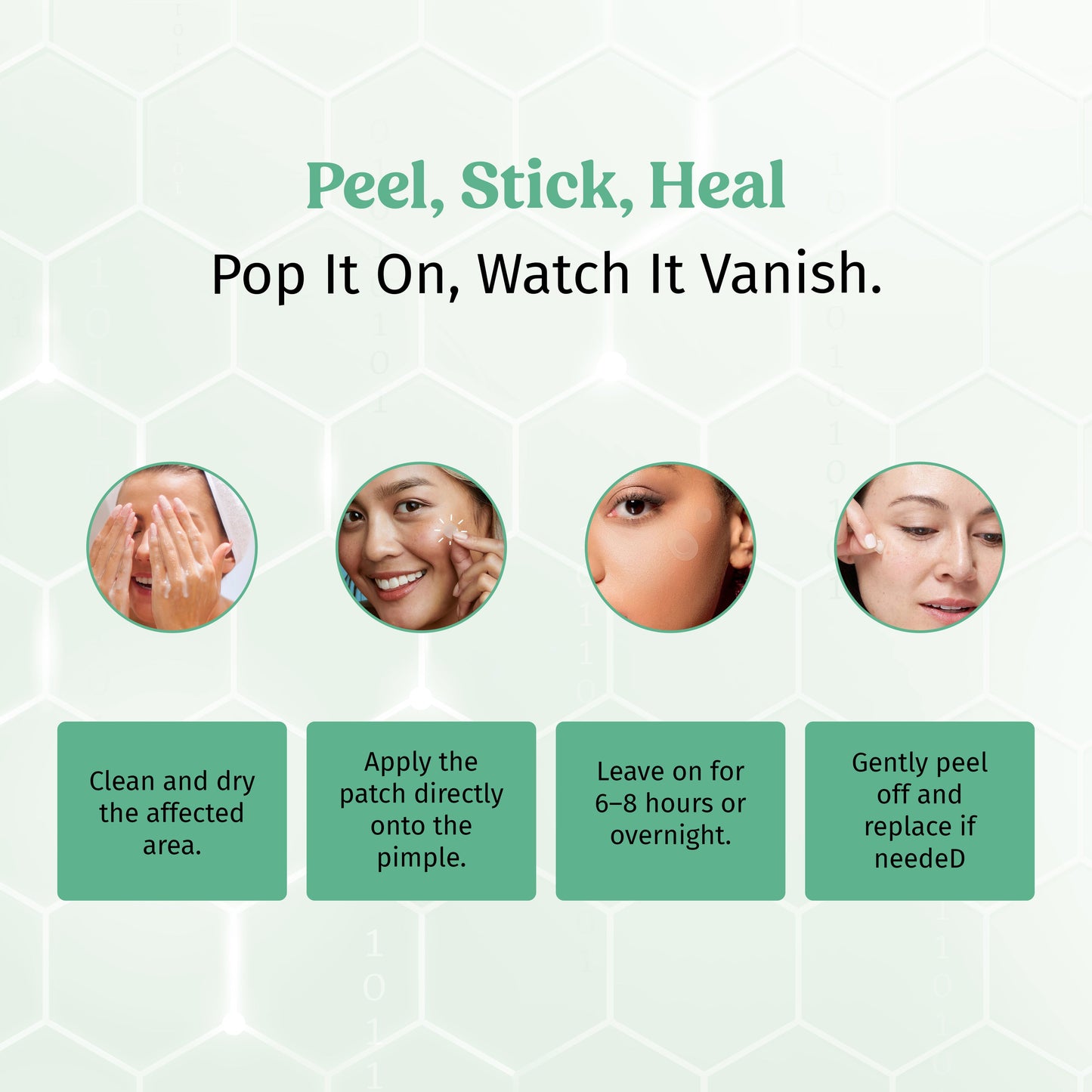 Clear Cue Acne Patches – Overnight Pimple Solution with Hydrocolloid Technology The Bath and Care