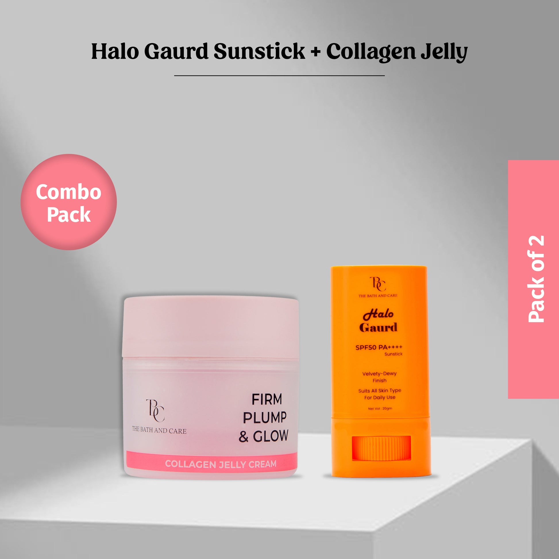 Combo of sunstick and collagen jelly The Bath and Care