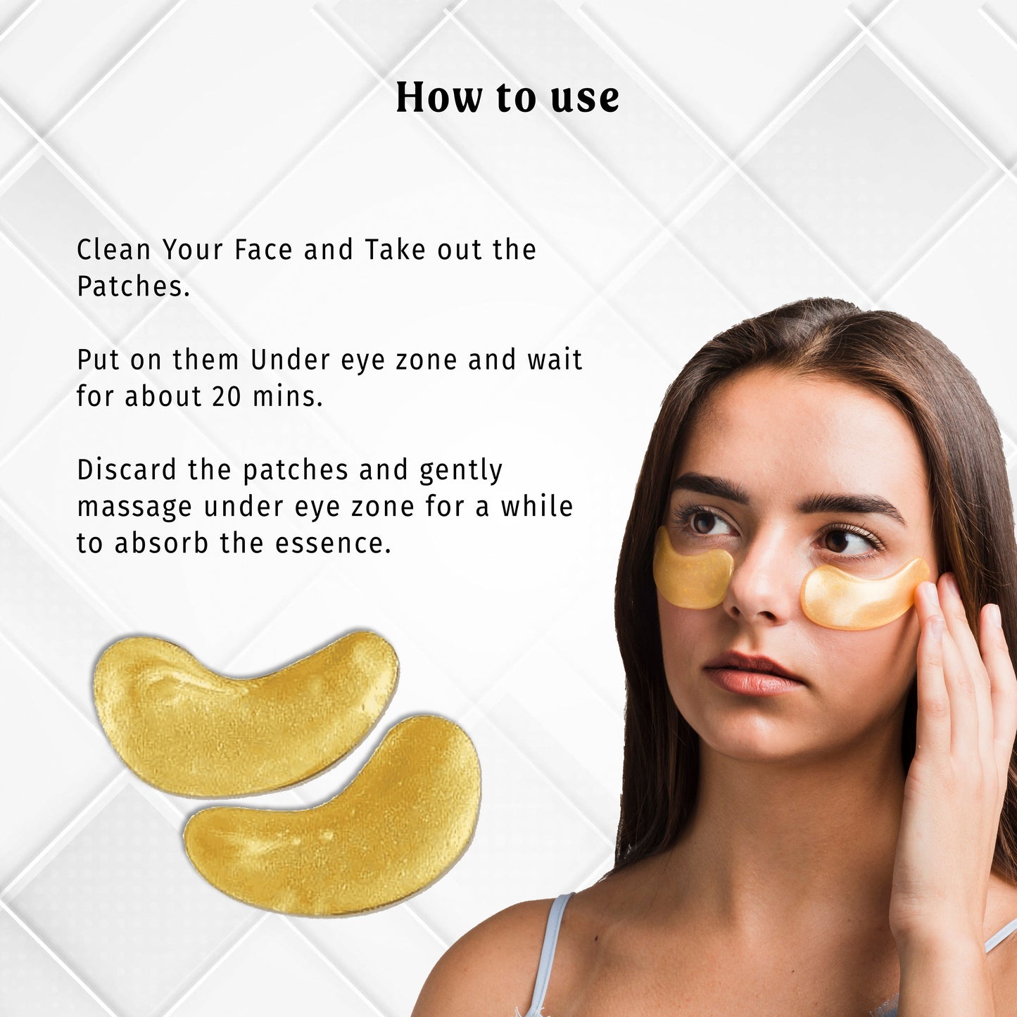 Under Eye Patches - Gold E-Care The Bath and Care
