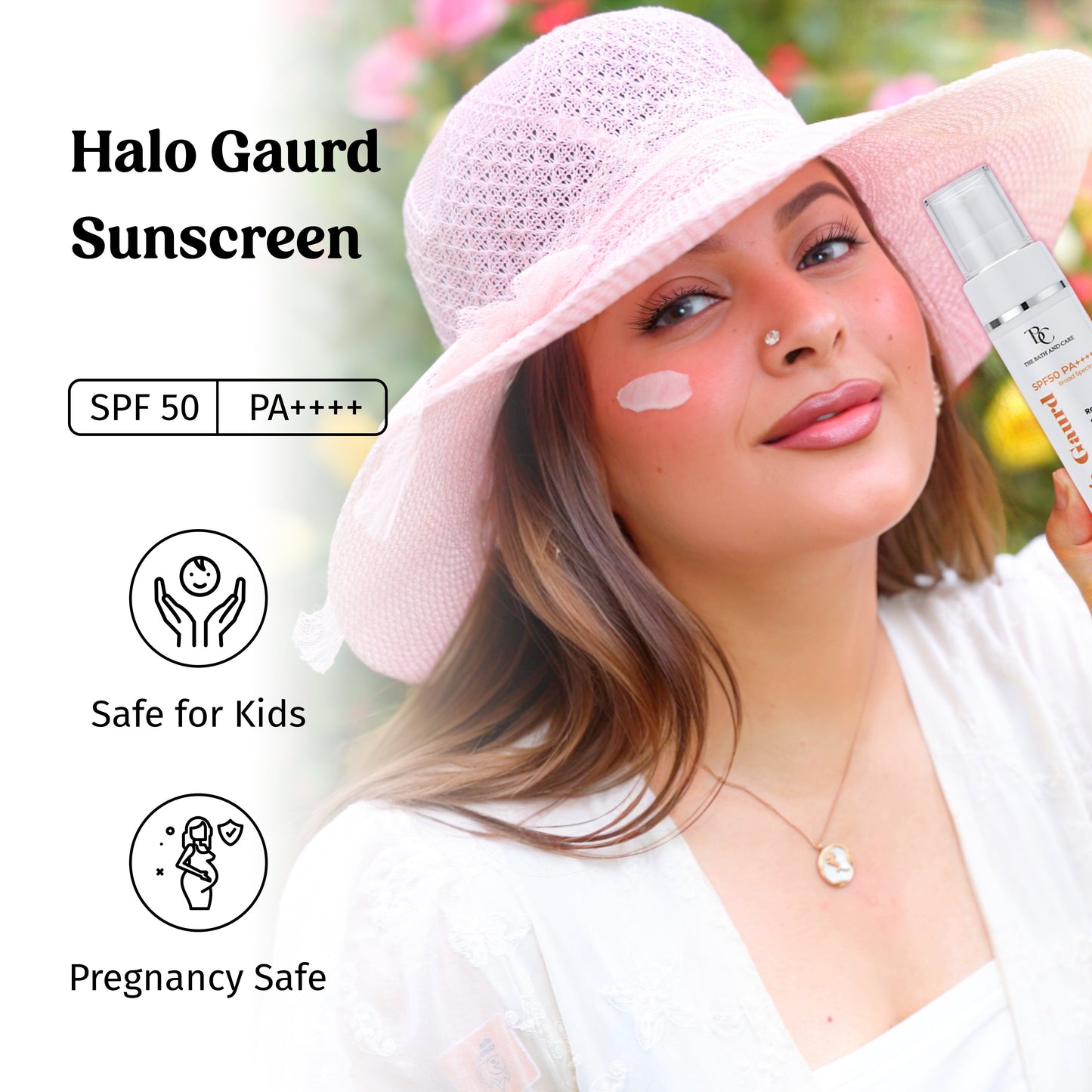 Halo Gaurd Hydrating Sunscreen Broad Spectrum SPF 50 PA++++ The Bath and Care